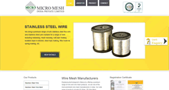 Desktop Screenshot of microwiremesh.com